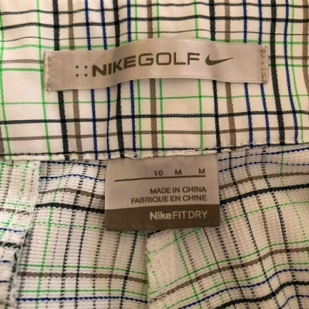 Nike Fit Dry Plaid Golf Shorts 10 - Picture 2 of 4